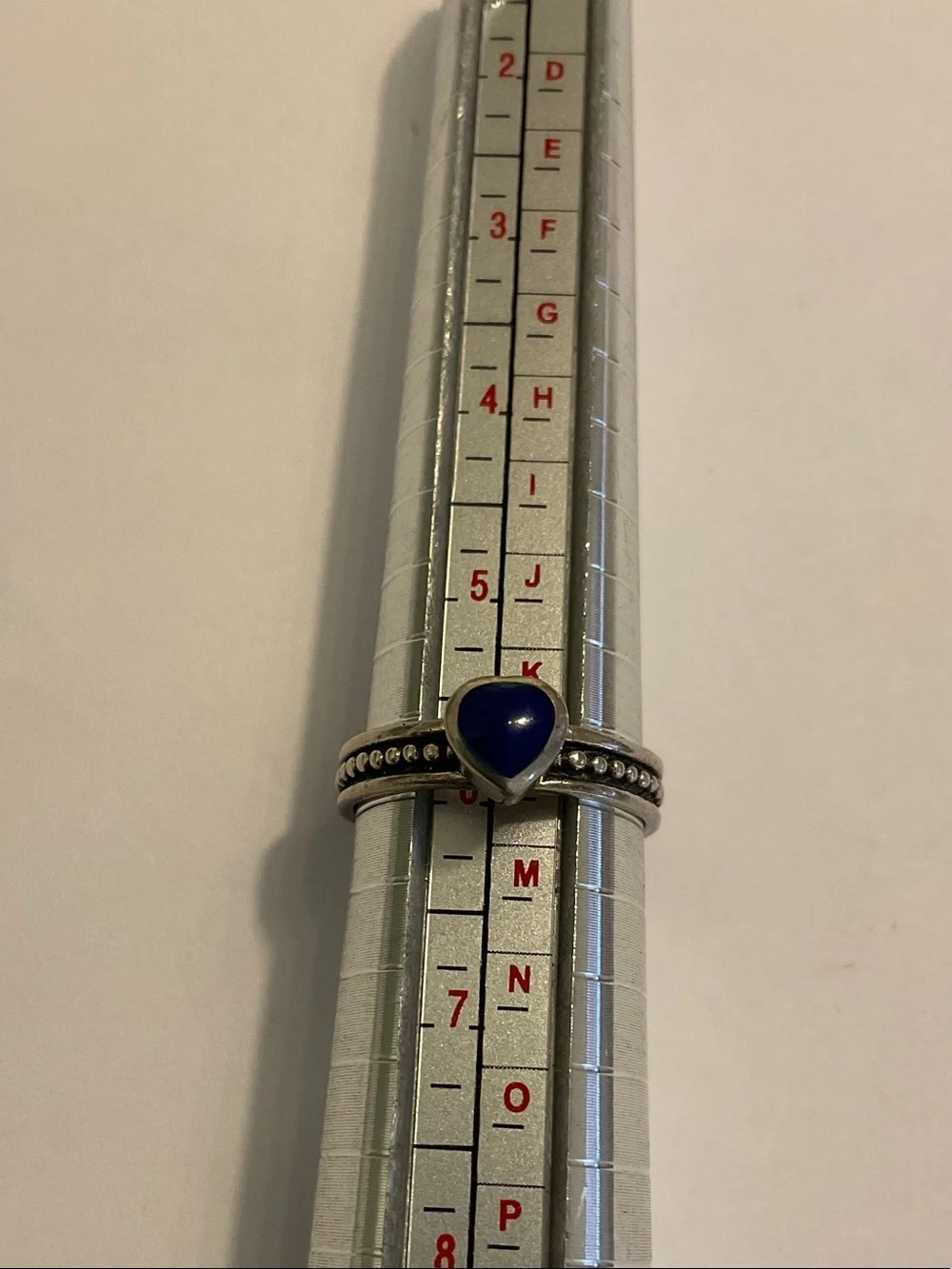 Sterling silver lapis ring